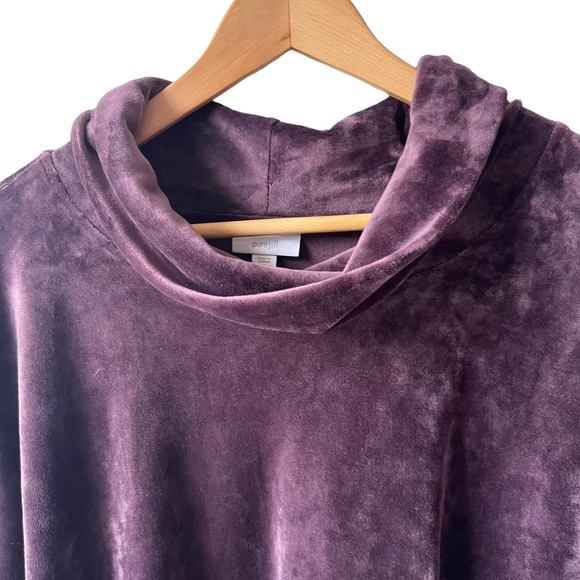 Pure Jill Crushed Velour Cowl Neck Tunic, Size: 2X - Picture 2 of 7